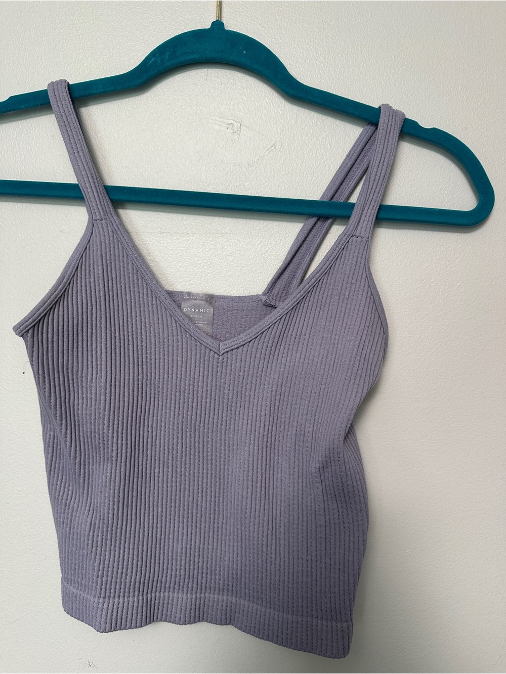 Dynamic Lavender Ribbed Tank Top